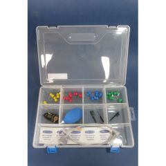 10 compartment plastic box with hinged lid 290mmx190mmx60mm